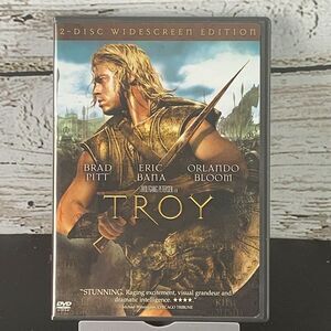 Troy (DVD, 2005, 2-Disc Set) Brad Pitt,‎ Orlando Bloom, Eric Bana, Adoni Maropis